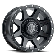 ICON ICON Rebound 17x8.5 8x170 6mm Offset 5in BS 125mm Bore Satin Black Wheel