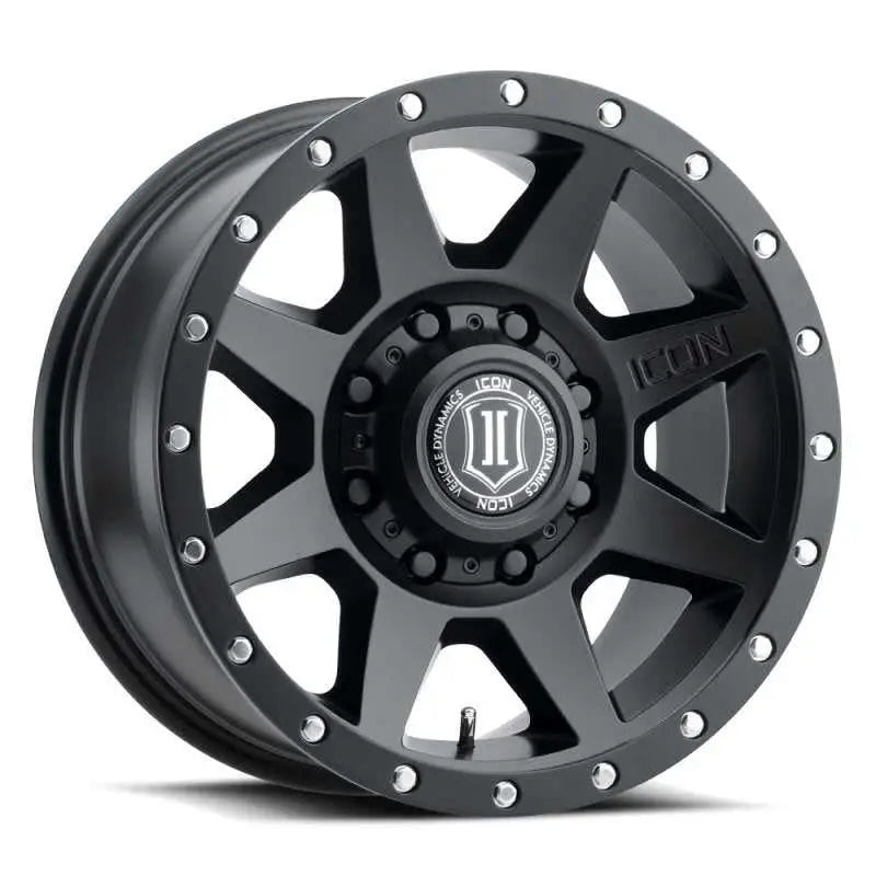ICON ICON Rebound 17x8.5 8x170 6mm Offset 5in BS 125mm Bore Satin Black Wheel