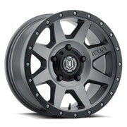 ICON 1818905560TT ICON Rebound 18x9 5x150 25mm Offset 6in BS 110.1mm Bore Titanium Wheel - 1818905560TT