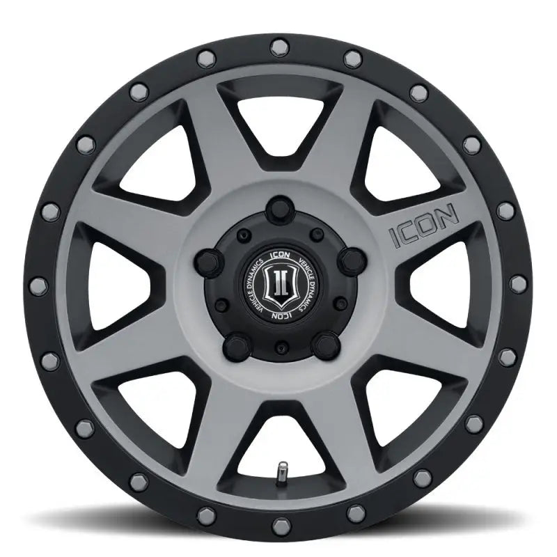 ICON Rebound 18x9 5x150 25mm Offset 6in BS 110.1mm Bore Titanium Wheel - 1818905560TT