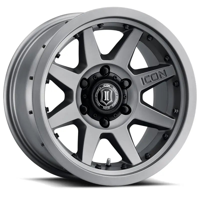ICON 21817856350TT ICON Rebound Pro 17x8.5 6x135 6mm Offset 5in BS 87.1mm Bore Titanium Wheel - 21817856350TT