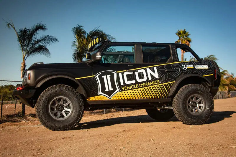 ICON Rebound Pro 17x8.5 6x5.5 0mm Offset 4.75in BS 106.1mm Bore Titanium Wheel - 21817858347TT