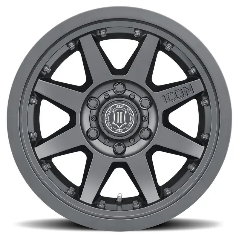 ICON Rebound Pro 17x8.5 6x5.5 25mm Offset 5.75in BS 95.1mm Bore Satin Black Wheel - 21817859057SB