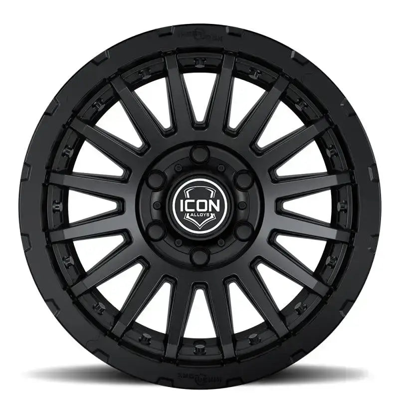 ICON Recon Pro 17x8.5 5x5 -6mm Offset 4.5in BS 71.5mm Bore Satin Black Wheel - RV and Auto Parts