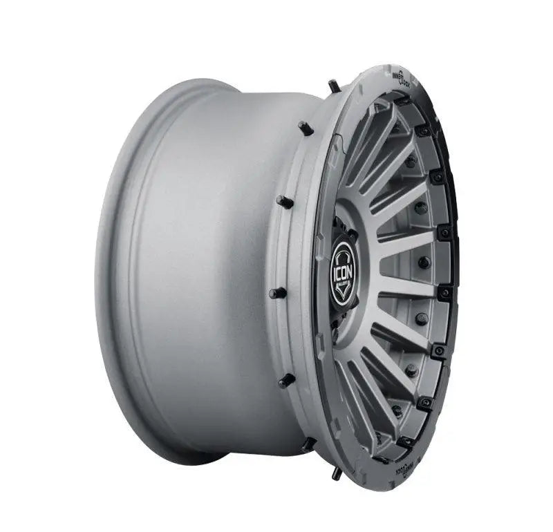 ICON Recon Pro 17x8.5 6x5.5 0mm Offset 4.75in BS 106.1mm Bore Charcoal Wheel - RV and Auto Parts