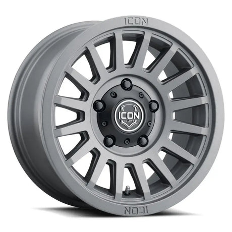 ICON Recon SLX 17x8.5 6x5.5 BP 0mm Offset 4.75in BS 106.1mm Bore Charcoal Wheel - Truck & Automotive