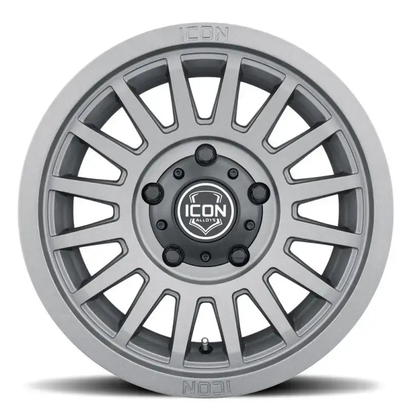 ICON Recon SLX 17x8.5 6x5.5 BP 0mm Offset 4.75in BS 106.1mm Bore Charcoal Wheel - Truck & Automotive