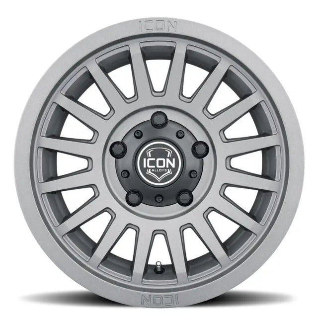 ICON Recon SLX 17x8.5 6x5.5 BP 0mm Offset 4.75in BS 106.1mm Bore Charcoal Wheel - Truck & Automotive