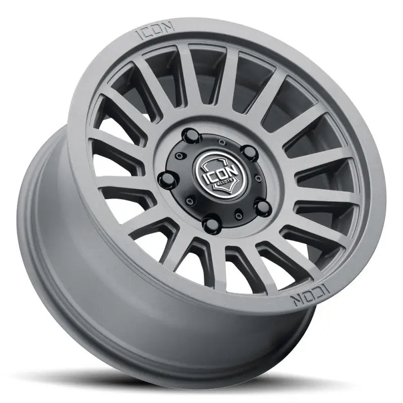 ICON Recon SLX 17x8.5 6x5.5 BP 0mm Offset 4.75in BS 106.1mm Bore Charcoal Wheel - Truck & Automotive