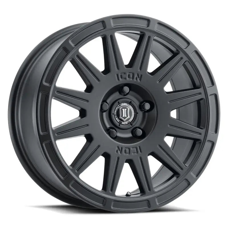 ICON Ricochet 17x8 5x4.5 38mm Offset 6in BS Satin Black Wheel - 7017806560SB