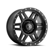 ICON 1417858347SB ICON Six Speed 17x8.5 6x5.5 0mm Offset 4.75in BS 108mm Bore Satin Black Wheel - 1417858347SB