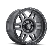 ICON 1417858347TT ICON Six Speed 17x8.5 6x5.5 0mm Offset 4.75in BS 108mm Bore Titanium Wheel - 1417858347TT