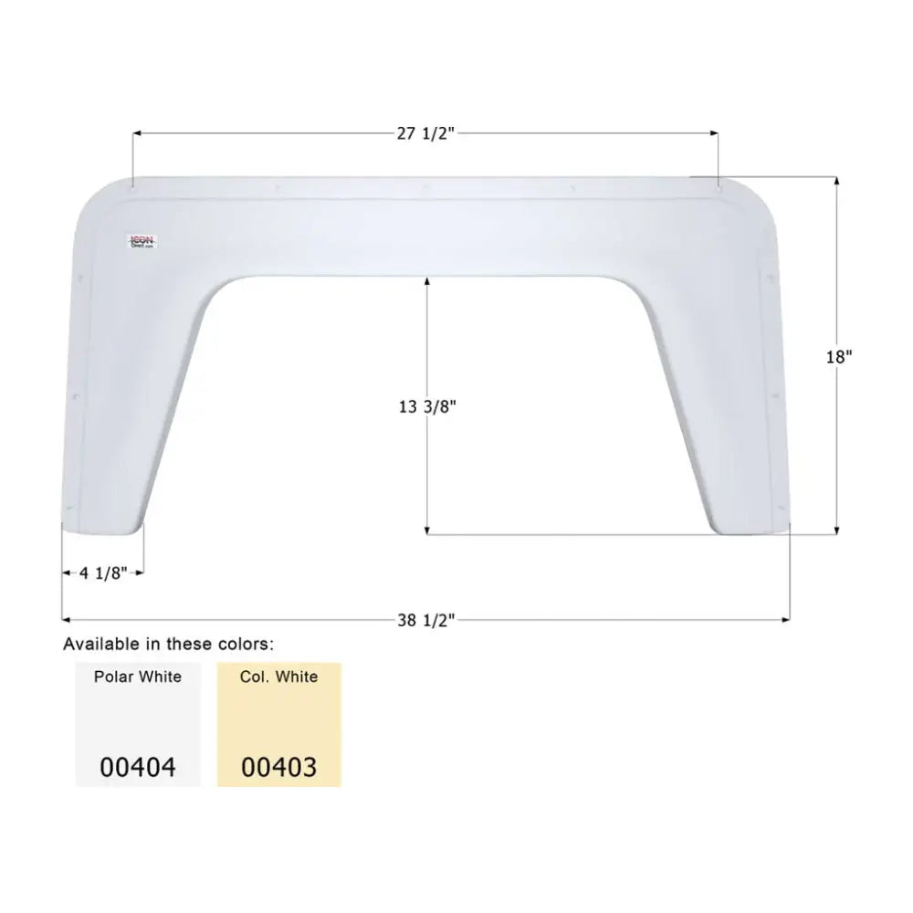 Icon Technologies Limited RV 00404 Fender Skirt - White