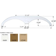 Icon Technologies Limited RV 01655 Fender Skirt - White