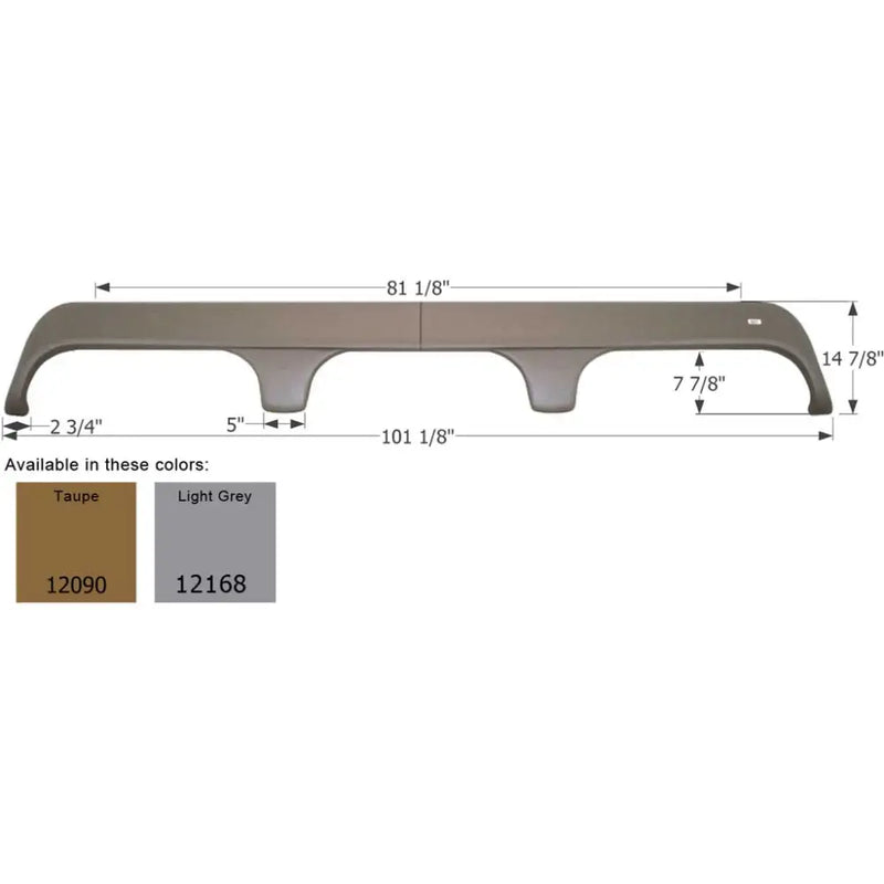 Icon Technologies Limited RV 12168 Fender Skirt - Light Gray
