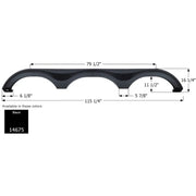 Icon Textured Scuff Resistant Surface Fender Skirt 14675 - Triple Grand Design