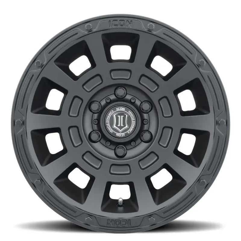 ICON 2817858347SB ICON Thrust 17x8.5 6x5.5 0mm Offset 4.75in BS Satin Black Wheel - 2817858347SB