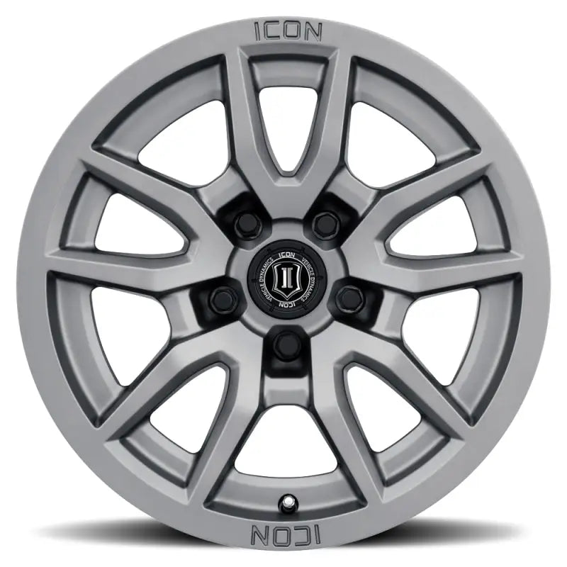 ICON Vector 5 17x8.5 5x150 25mm Offset 5.75in BS 110.1mm Bore Titanium Wheel - 2617855557TT
