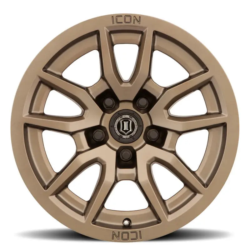 ICON 2617855557BR ICON Vector 5 17x8.5 5x150 25mm Offset 5.75in BS 110.1mm Bore Bronze Wheel - 2617855557BR
