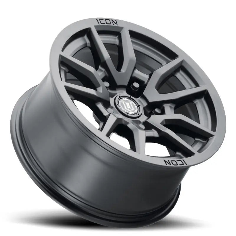 ICON 2617855557SB ICON Vector 5 17x8.5 5x150 25mm Offset 5.75in BS 110.1mm Bore Satin Black Wheel - 2617855557SB