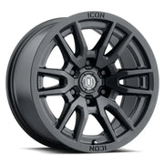 ICON Vector 6 17x8.5 6x135 6mm Offset 5in BS 87.1mm Bore Satin Black Wheel - 2417856350SB