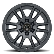 ICON 2417856350SB ICON Vector 6 17x8.5 6x135 6mm Offset 5in BS 87.1mm Bore Satin Black Wheel - 2417856350SB