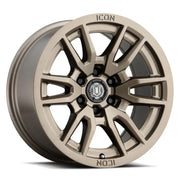 ICON 2417858347BR ICON Vector 6 17x8.5 6x5.5 0mm Offset 4.75in BS 106.1mm Bore Bronze Wheel - 2417858347BR