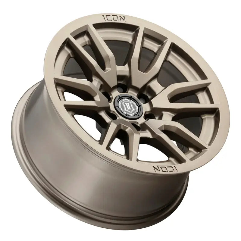 ICON 2417858347BR ICON Vector 6 17x8.5 6x5.5 0mm Offset 4.75in BS 106.1mm Bore Bronze Wheel - 2417858347BR