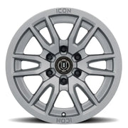 ICON 2417858347TT ICON Vector 6 17x8.5 6x5.5 0mm Offset 4.75in BS 106.1mm Bore Titanium Wheel - 2417858347TT