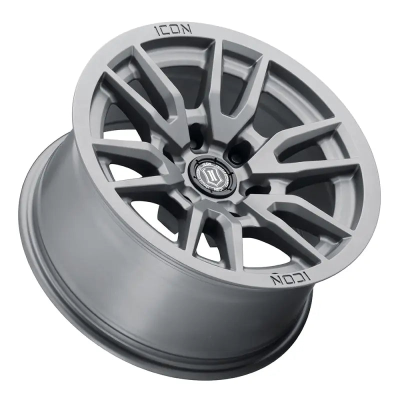 ICON 2417858347TT ICON Vector 6 17x8.5 6x5.5 0mm Offset 4.75in BS 106.1mm Bore Titanium Wheel - 2417858347TT