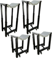 Ideal WHLSTDKITUF2500EHXBK Wheel Stand Kit (Uf-2200Eh-X) Set Of 4Ea Adjustable Height - Stands/Lifts