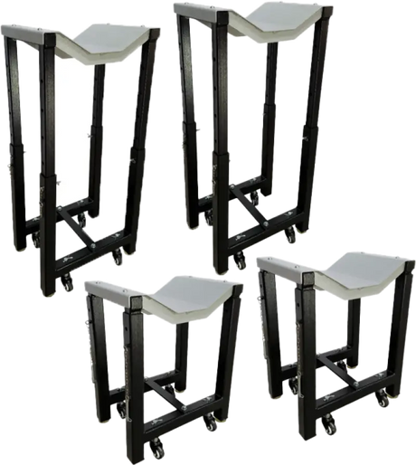 Ideal WHLSTDKITUF2500EHXBK Wheel Stand Kit (Uf-2200Eh-X) Set Of 4Ea Adjustable Height - Stands/Lifts
