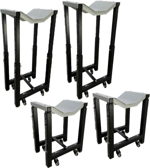 Ideal WHLSTDKITUF2500EHXBK Wheel Stand Kit (Uf-2200Eh-X) Set Of 4Ea Adjustable Height - Stands/Lifts