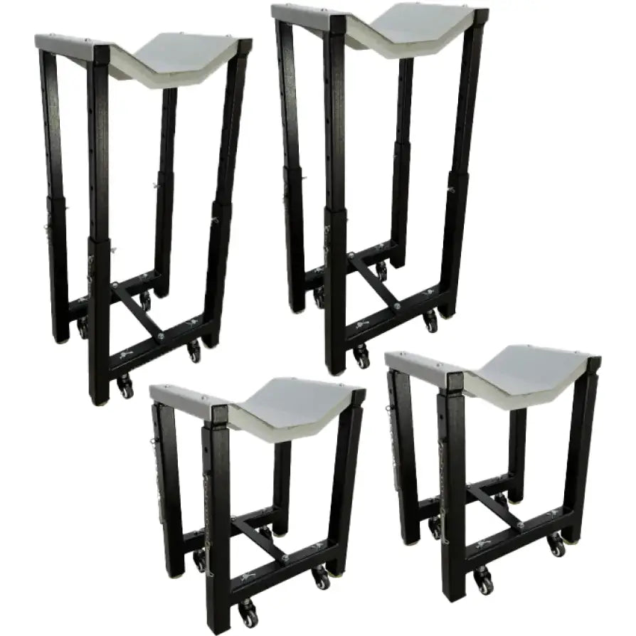 Ideal WHLSTDKITUF2500EHXBK Wheel Stand Kit (Uf-2200Eh-X) Set Of 4Ea Adjustable Height - Stands/Lifts