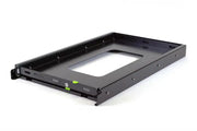 Black metal fridge slide for IFRIDGESLIDE012 Ironman 4X4 fridge model, sturdy and durable