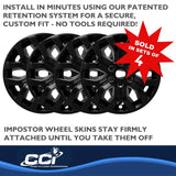 CCI Coast2Coast IMP491BLK 21-23 F150 Windshield Sunshade, Black 18' 6 Y Spk Design, Sold in Sets of 4, Easy Installation with Patented Retention System, Enhances Aesthetic and Provides Sun Protection