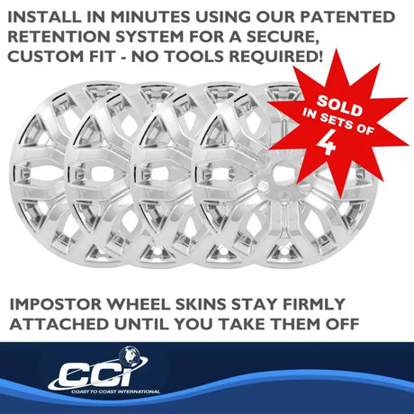 IMP491X Coast2Coast Ws 21-23 F150 Chrm 18’ 6 Y Spk - Wheel Skin