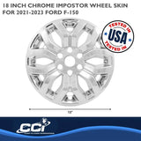 IMP491X Coast2Coast Ws 21-23 F150 Chrm 18’ 6 Y Spk - Wheel Skin