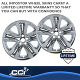 IMP492X Coast2Coast WS 19-21 Edge Chrome 18" 5 Split Spoke Wheels with Lifetime Warranty Badge.