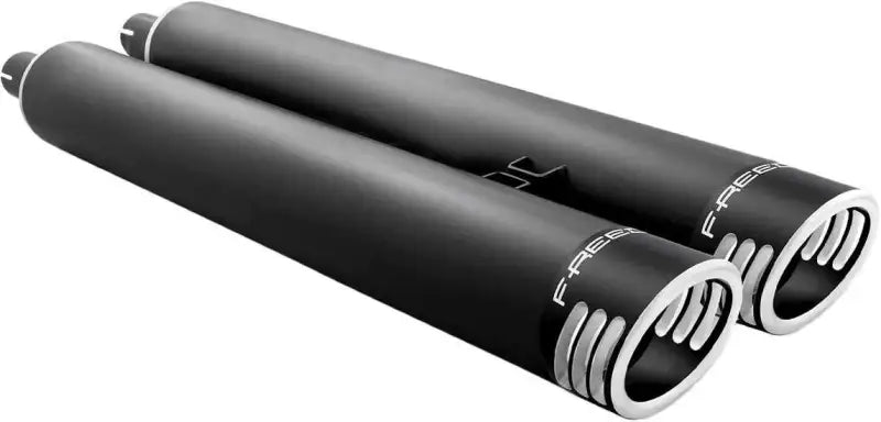 IN00040 Racing Slip Ons 4" Black W/Black Tip Indian