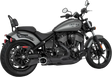 IN00405 Freedom Shorty 2-1 4.5 Inch Combat End Cap Indian Chief Bk/Bk - RV and Auto Parts