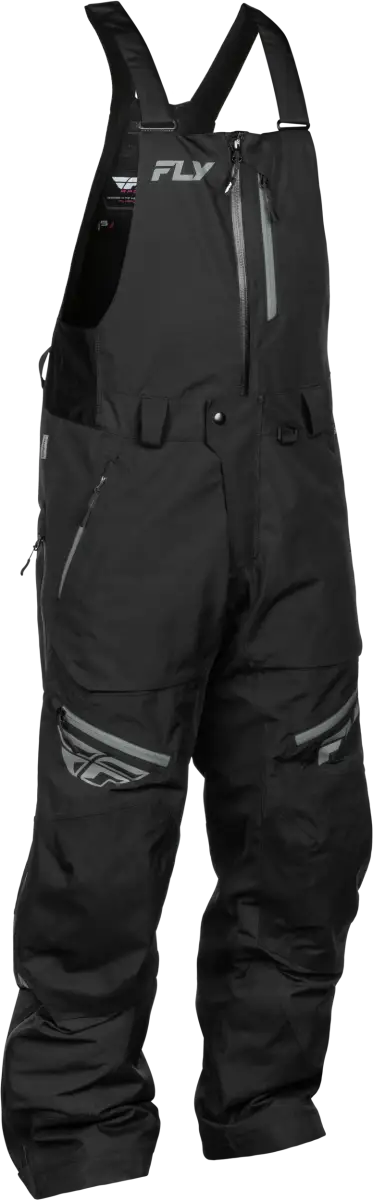 Incline Bib Black/Grey Md - FLY RACING