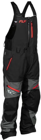 Incline Bib Grey/Black Md - FLY RACING