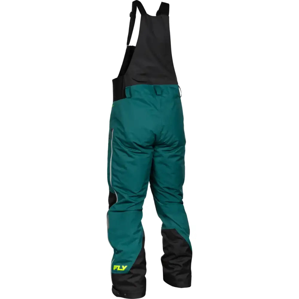Incline Bib Teal/Black Md Tall - FLY RACING