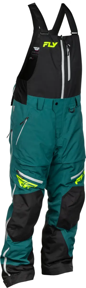 Incline Bib Teal/Black 2x - FLY RACING