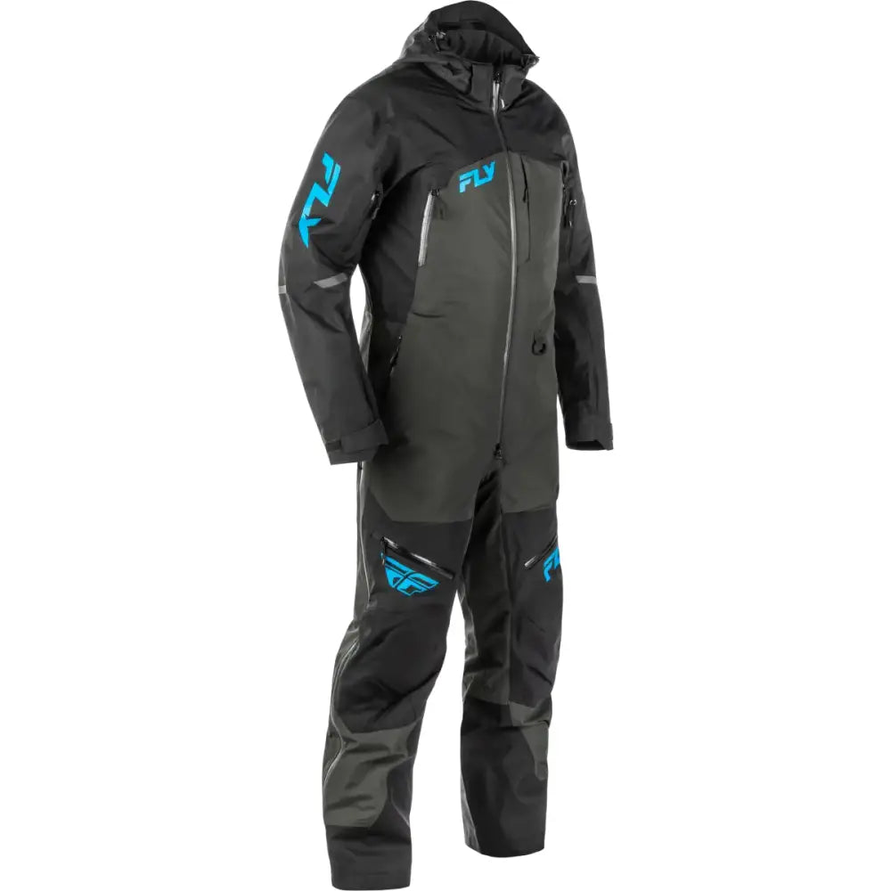 Incline Monosuit Black/Grey/Blue Md - FLY RACING