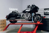 Indian Challenger Full Length Brushed Ss W/ Blk End Cap 