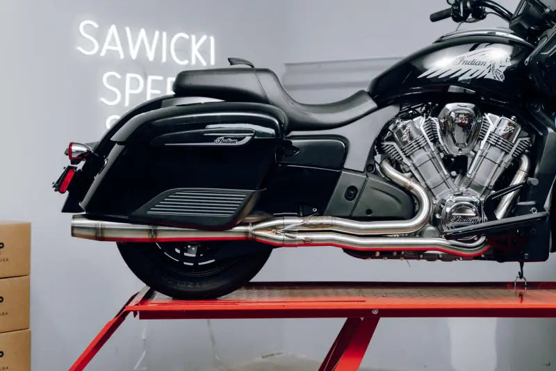 SAWICKI Indian Challenger Full Length Cannon Brushed Ss