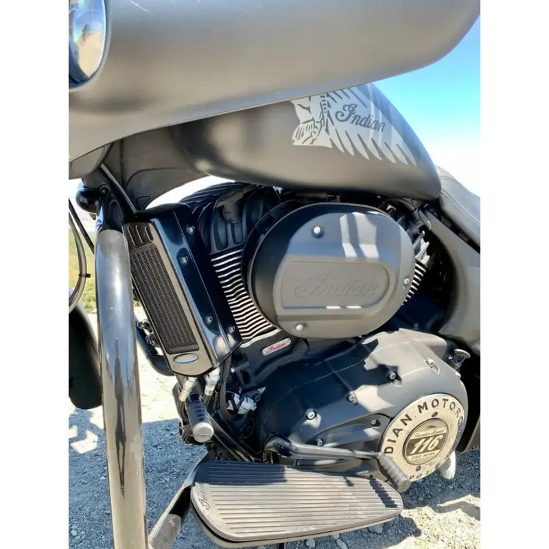 Indian Oil Cooler Side Mount Black 