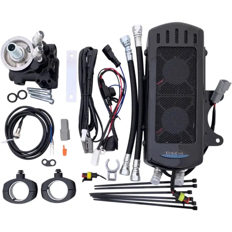 ULTRACOOL Indian Oil Cooler Side Mount Black